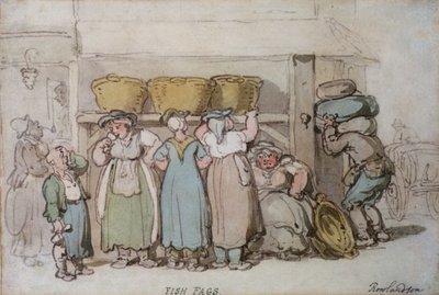 Visvrouwen door Thomas Rowlandson